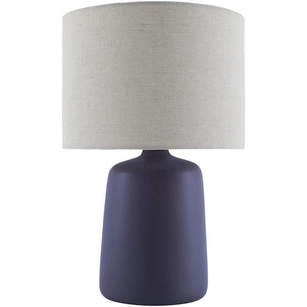 Livabliss Elio ELI-009 16 in. H x 10 in. W x 10 in. D Accent Table Lamp, Beige