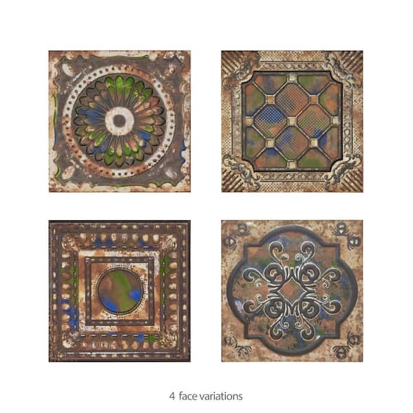 Merola Tile Ritz Anticatto Color 8 in. x 8 in. Ceramic Wall Tile