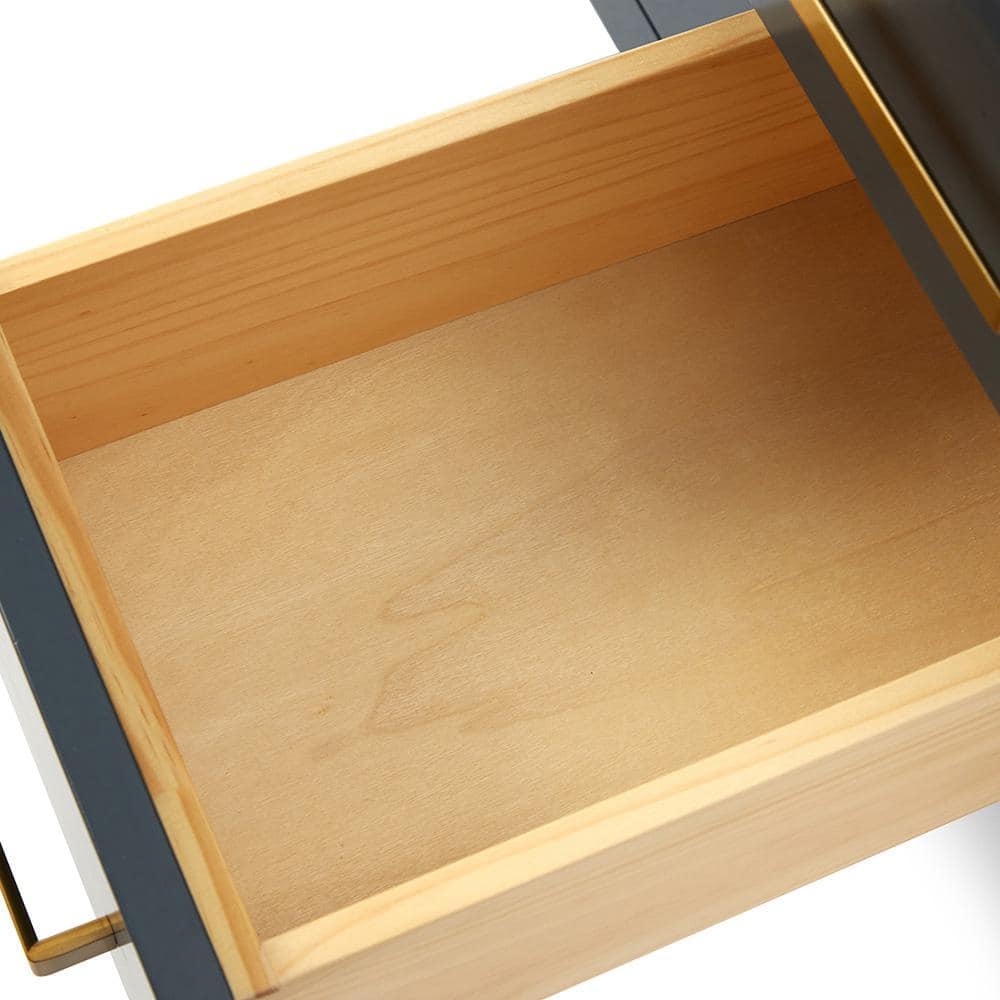 Midnight Blue 36" Freestanding Solid Wood Vanity Cabinet