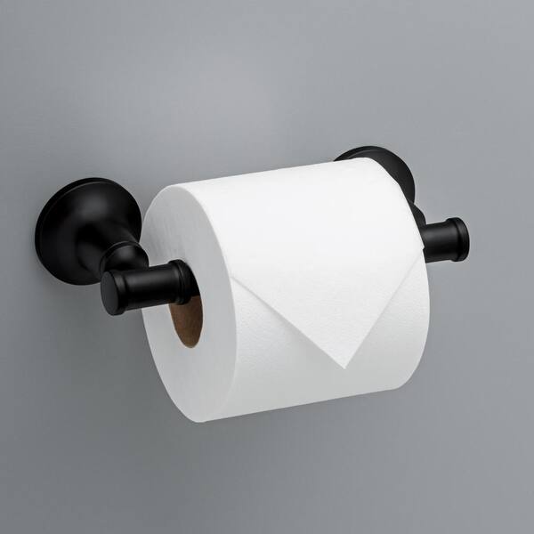 Moen Rinza Matte Black Wall Mount Toilet Paper Holder - People's