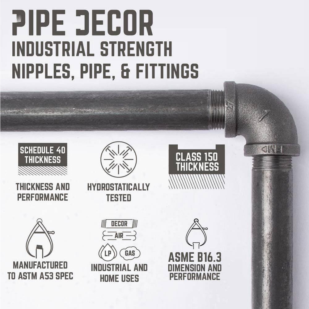 Industrial Black Cast Iron Pipe Paper Towel Holder