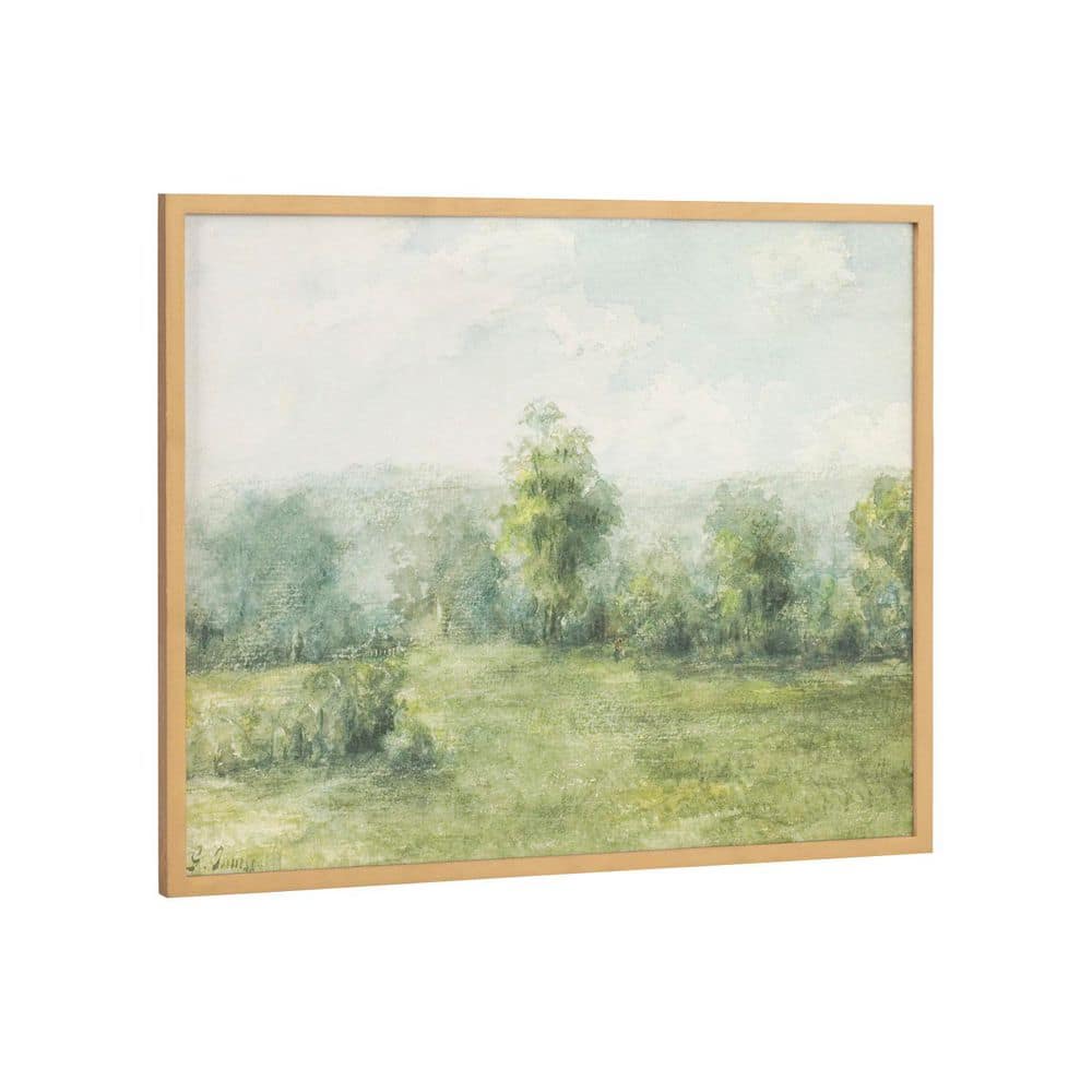George Inness Landscape Print with Gold Frame, 20x16