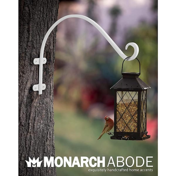 Monarch Abode 7.5 inch Rust Resistant Wall Hook, Set of 2 (Black)