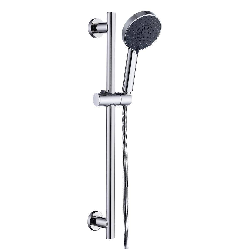 5-Spray Multifunction Deluxe Wall Bar Shower Kit with Hand Shower in Polished Chrome price history on PriceWatchPro
