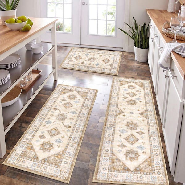 Boho Kitchen Mats Set of 3