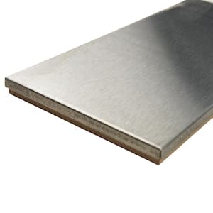 Alloy Subway Stainless Steel 6 in. x 6 in. Metal Wall Take Home Tile Sample