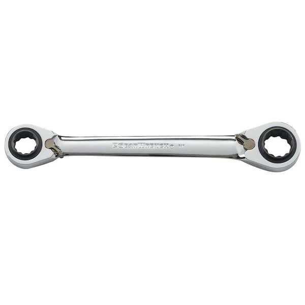 GearWrench 85203 13/16 x 7/8 and 15/16 x 1 QuadBox Ratcheting Wrench 