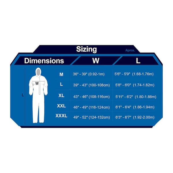 GE XL Microporous Protective Coveralls w/ Hood and Boots-GW903XL