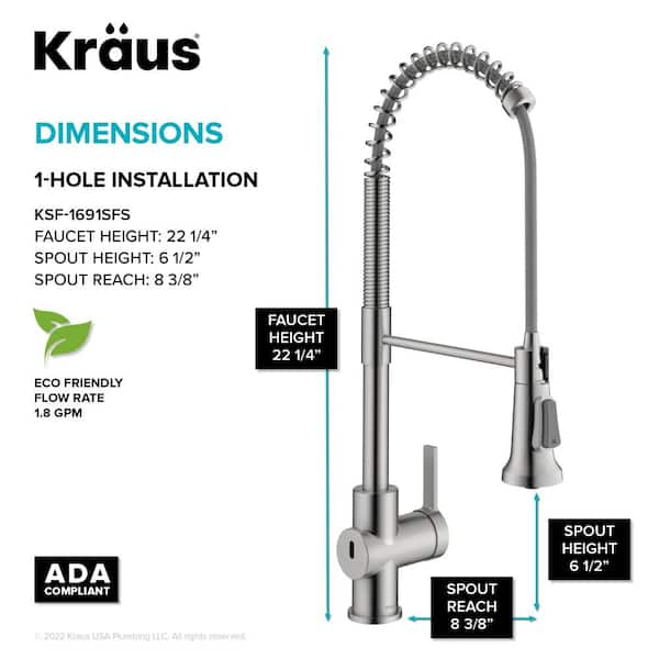 Kitchen Faucet With 22 Gpm Flow Rate: Max Efficiency