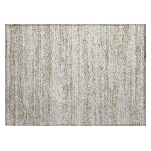 Chantille Machine Washable Indoor/Outdoor Abstract ACN3115 Linen 3 ft. x 4 ft. Area Rug