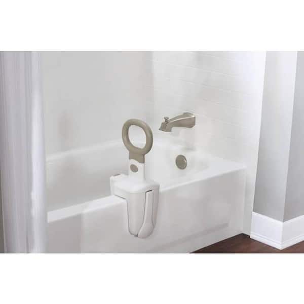 Delta 16 in. x 1 in. Multi-Grip Tub Safety Bar in White DF585 - The Home  Depot