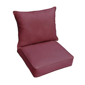 Pillow Perfect Rave Vineyard 17.5-in x 16.5-in 2-Piece Purple Patio Chair  Cushion at