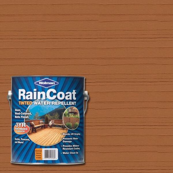 Wolman 1 gal. Raincoat Tinted Natural Hickory Water Repellent Sealer (Case of 4)