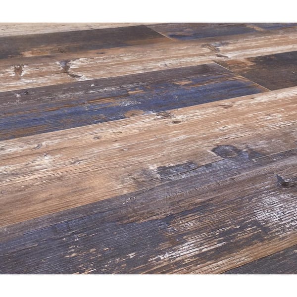 Deco Products Samba. Blue, Violet, Brown, Beige Vinyl Plank Sample Deco Products Samba. Blue, Violet, Brown, Beige Vinyl Plank Sample