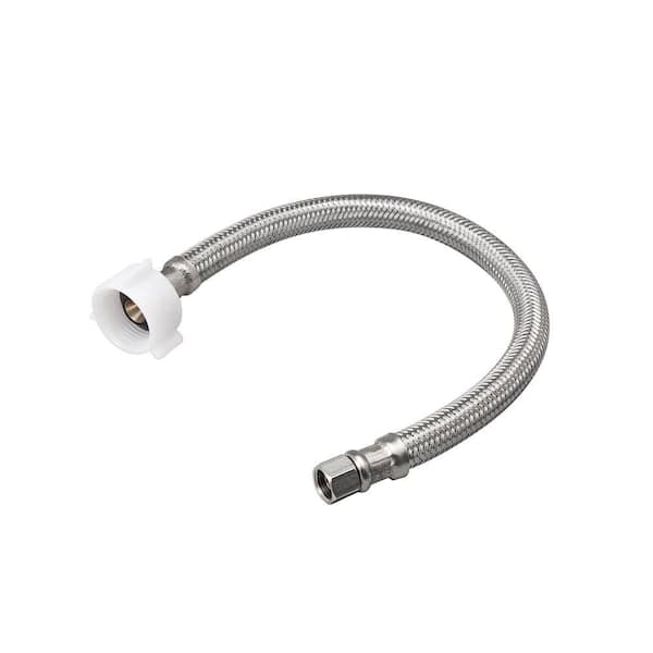 Unbranded 1/2 in. FIP x 7/8 in. Ball Cock Thread x 20 in. Stainless-Steel Braided Toilet Supply Line