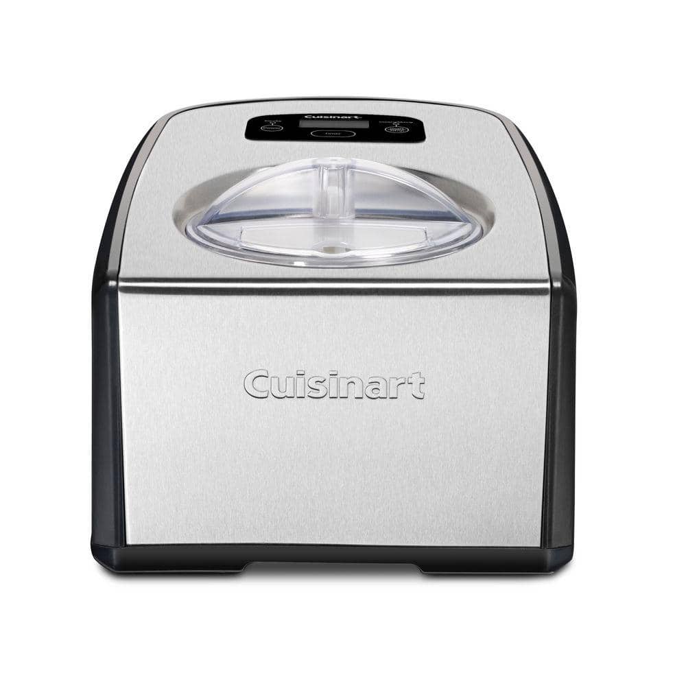Cuisinart 1.5 Qt. Black and Silver Ice Cream Maker with Touchpad Controls, Black/Silver