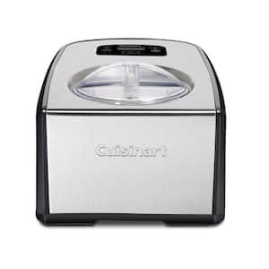1.5 Qt. Black and Silver Ice Cream Maker with Touchpad Controls