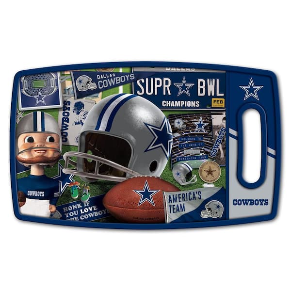 YouTheFan NFL Dallas Cowboys Retro Series Polypropyene Cutting Board  0959991 - The Home Depot