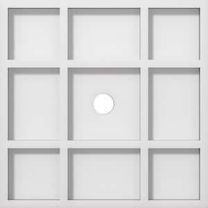 1 in. P X 3-1/2 in. C X 10 in. OD X 1 in. ID Rubik Architectural Grade PVC Contemporary Ceiling Medallion