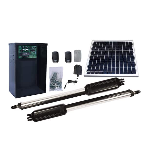 Estate Swing Dual Swing Automatic Gate Opener Kit with 30-Watt Solar Panel E-S 1000D/30W