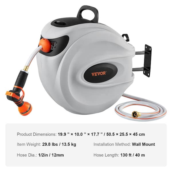 20 Metre Stainless Steel High Pressure Retractable Hose Reel Jet Power  Washer