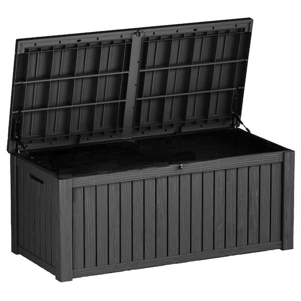 150 Gal. Resin Deck Box-Black