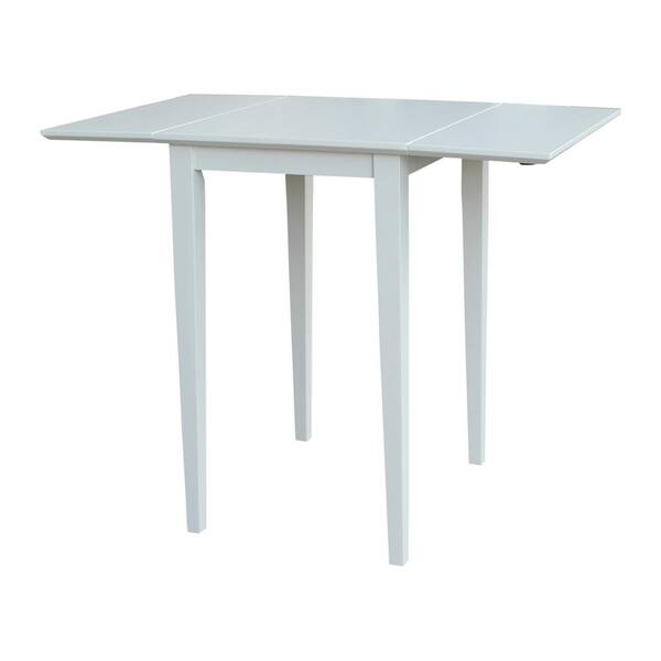 International Concepts Linen White Drop Leaf Extendable Dining Table