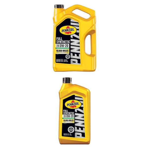 Full Synthetic SAE 0W-20 Motor Oil Combo: 1 qt. and 5 qt.
