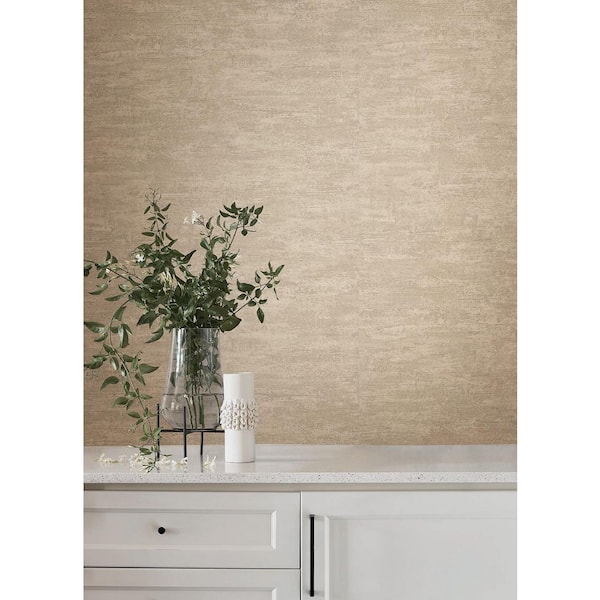 Weathered Stucco Wheat Wallpaper