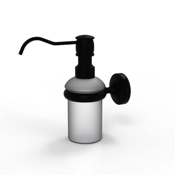 Allied Brass Waverly Place Collection Wall Mounted Soap/Lotion/Antibacterial Dispenser in Matte Black