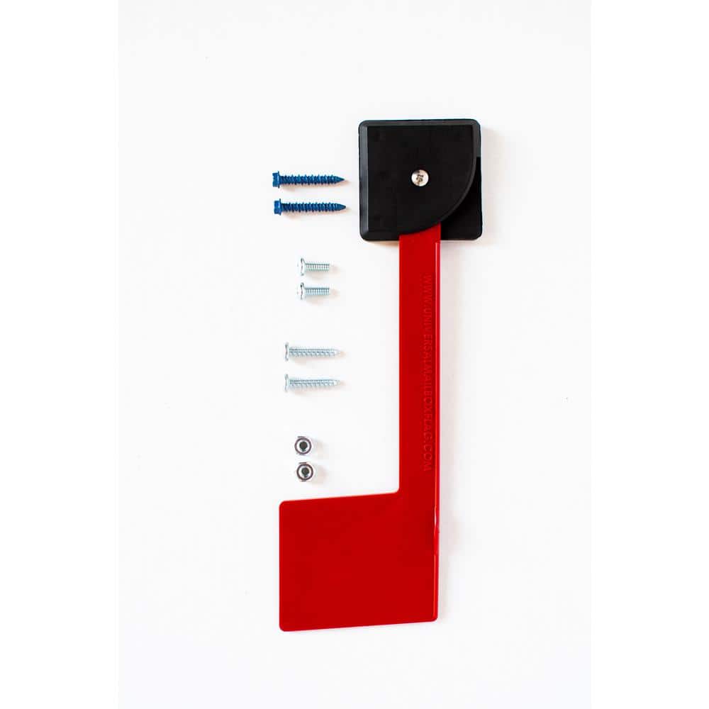 RetroFit Red Plastic Universal Mailbox Flag with Mounting Hardware