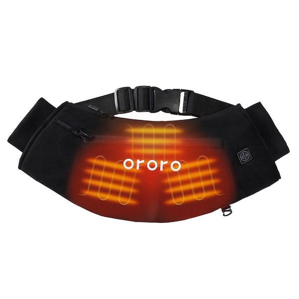 ORORO Unisex 7.2-Volt Lithium-Ion Black Heated Hand Warmer, Heated Hand Muff Pouch, Up to 14 Hours of Warmth