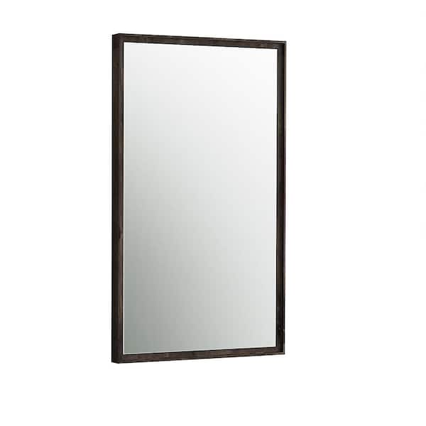 Formosa 20 in. W x 32 in. H Framed Rectangular Bathroom Vanity Mirror in Acacia