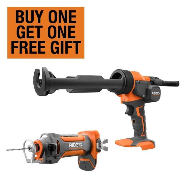 Reviews for RIDGID 18V Cordless 2Tool Combo Kit with 10 oz. Caulk Gun