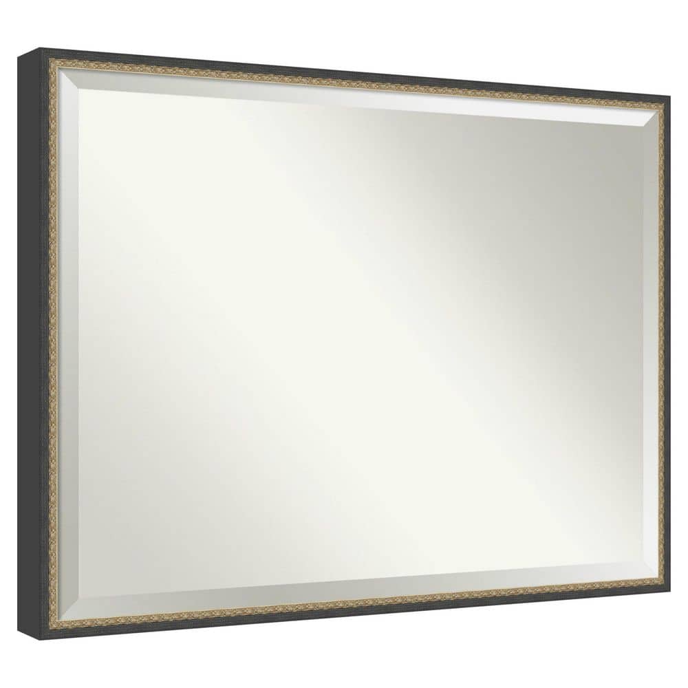 Matinee Black Bronze 41.75 in. x 31.75 in. Beveled Traditional Rectangle Wood Framed Bathroom Wall Mirror price history on PriceWatchPro