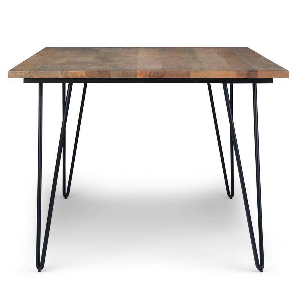 Hunter Solid Wood 66" Rectangular Dining Table in Natural