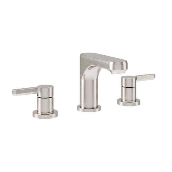 Solarity 2-Handle Widespread Bathroom Sink Faucet with Push Pop Drain
