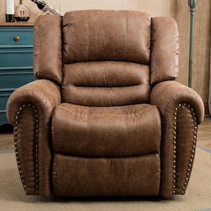 Dark Gray Fabric Massage Recliner Chair with Cup Holders