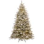 7.5 ft. Snowy Sierra Spruce Artificial Christmas Tree with Clear Lights
