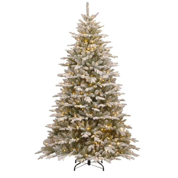 National Tree Company 7.5 ft. Snowy Sierra Spruce Artificial Christmas Tree with Clear Lights