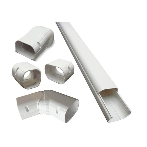 DuctlessAire 4 in. x 14 ft. Cover Kit for Air Conditioner and Heat Pump Line Sets - Ductless Mini Split or Central