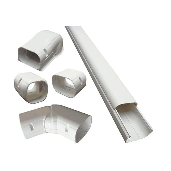 4 in. x 14 ft. Cover Kit for Air Conditioner and Heat Pump Line Sets - Ductless Mini Split or Central
