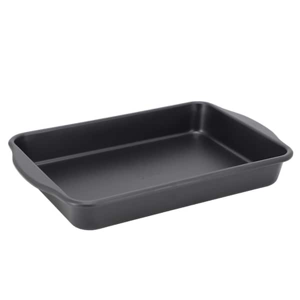 Oster Teston Platinum Collection 13 x 9 in. Nonstick Carbon Steel Baking Pan in Matte Black