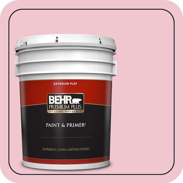 BEHR PREMIUM PLUS 5 gal. #P140-2 Sweetheart Flat Exterior Paint & Primer