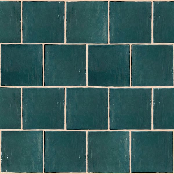 Apollo Tile Green 5.2 in. x 5.2 in. Polished Ceramic Subway Tile (50 Cases/538 sq. ft./Pallet)
