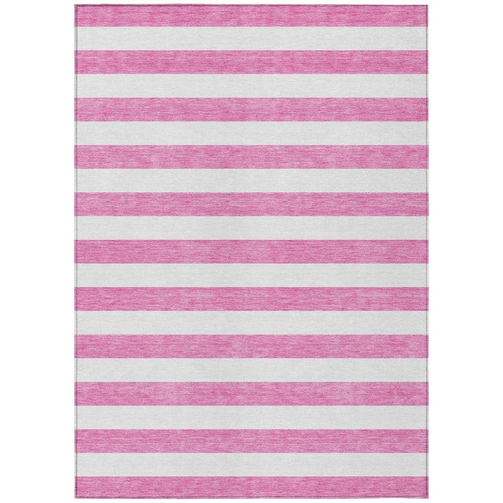 Addison Rugs Chantille ACN528 Pink 10 ft. x 14 ft. Machine Washable Indoor/Outdoor Geometric Area Rug