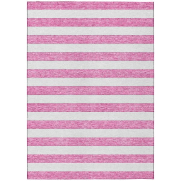 Addison Rugs Chantille ACN528 Pink 3 ft. x 5 ft. Machine Washable Indoor/Outdoor Geometric Area Rug