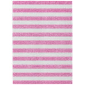 Chantille ACN528 Pink 8 ft. x 10 ft. Machine Washable Indoor/Outdoor Geometric Area Rug