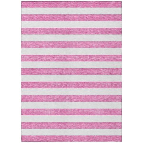 Addison Rugs Chantille ACN528 Pink 8 ft. x 10 ft. Machine Washable ...