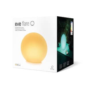 Flare – Portable Smart LED Mood Lamp, IP65 Water Resistance, Wireless Charging, App/Voice Control, Works with Apple Home
